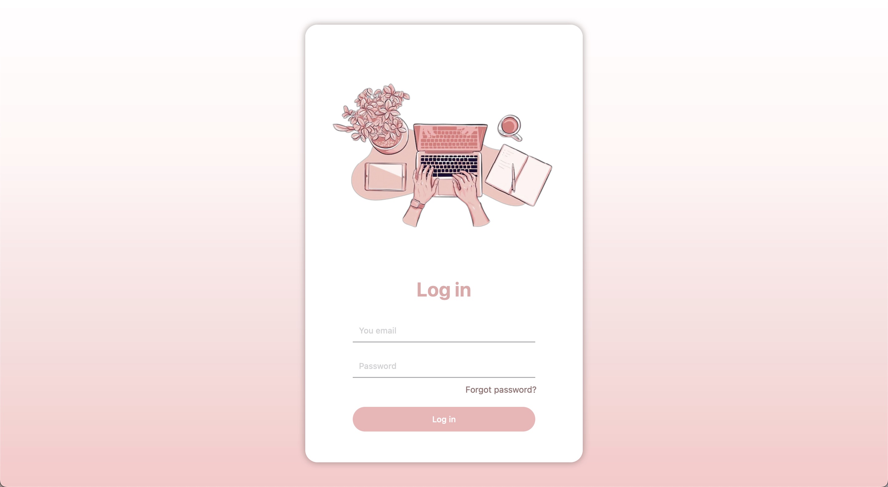 A login page - oranos | Abdellah Garrag